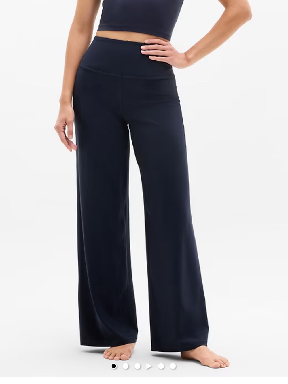 Athleta Elation Wide Leg Pant Navy NWT
